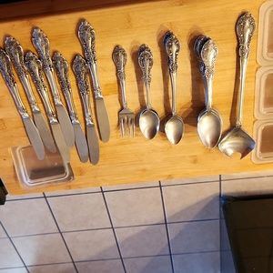 SPRING TIME VINTAGE JAPAN STAINLESS FLATWARE 19 PIECES